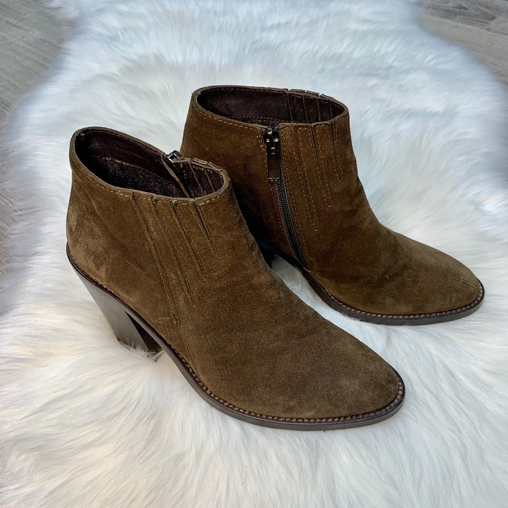 Aquatalia Olive Green Ankle Boots